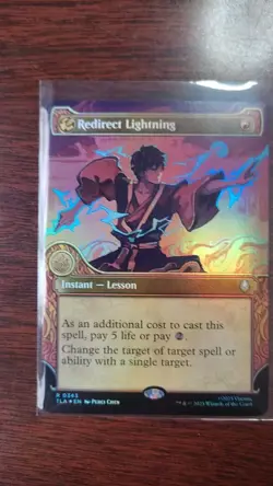 Redirect Lightning FOIL (Showcase) MTG Avatar: The Last Airbender JX - Image 1