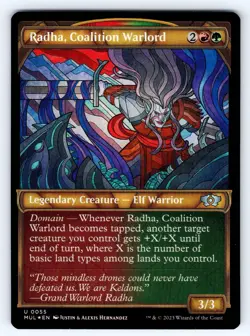 Radha, Coalition Warlord (Serial Numbered) U March of the Machine 185 NM - Image 1