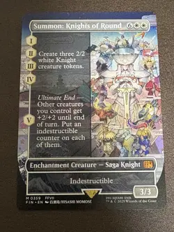 MTG Summon: Knights of Round (Borderless) English Final Fantasy FIN NM M0359 - Image 1