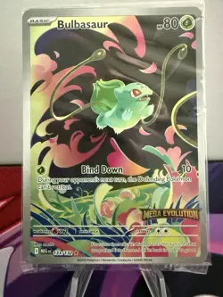 Pokemon TCG - Mega Evolution - 133/132 - Bulbasaur - Stamped Promo Sealed - Image 1