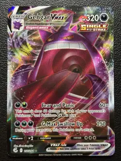 Gengar VMAX 157/264 Fusion Strike Pokemon TCG Full Art Ultra Rare Holo Near Mint - Image 1