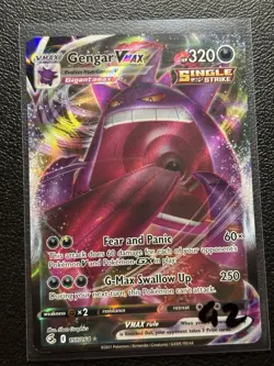 Gengar VMAX 157/264 Fusion Strike Pokemon TCG Full Art Ultra Rare Holo Near Mint - Image 3