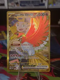 Ethan's Ho-Oh EX 239/182 Sv10: Destined Rivals Holo Hyper Gold Pokemon TCG - Image 3