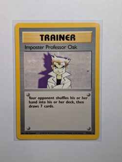 Pokemon TCG - Imposter Professor Oak 73/102 Rare Base Set Unlimited [Light Play] - Image 1