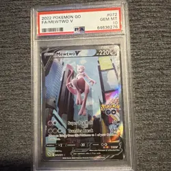 Mewtwo V (Alternate Full Art) 072/078 Pokemon GO Holo PSA 10 - Image 3