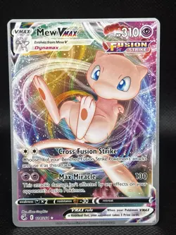 Pokemon TCG Mew VMAX 114/264 Ultra Rare Fusion Strike World Championships 2023 - Image 1