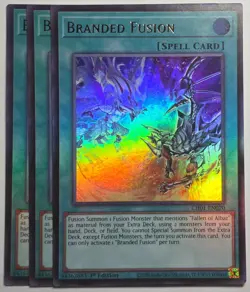 Yugioh x3 Branded Fusion CH01-EN020 Ultra Rare 1st Edition - Image 1