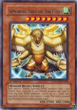 Yugioh! LP Simorgh, Bird of Ancestry - LODT-EN039 - Rare - Unlimited Edition Lig - Image 1