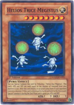 Yugioh! LP Helios Trice Megistus - LODT-EN095 - Super Rare - 1st Edition Lightly - Image 1