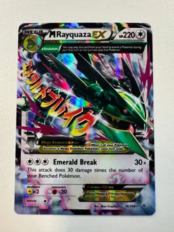 Pokemon TCG 2015 M Rayquaza EX 76/108 XY Roaring Skies Ultra Rare L@@K! - Image 1