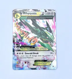 M Rayquaza EX, Pokemon TCG, Roaring Skies Ultra Rare Full Art 76/108, 2015 MP - Image 1