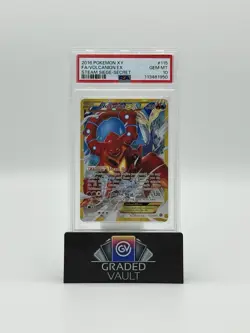 2016 POKEMON XY STEAM SIEGE SECRET #115 FULL ART/VOLCANION EX PSA 10 - Image 1