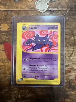 Pokemon TCG Expedition Base Set Haunter Card 80/165 Regular - NM/LP - Image 1