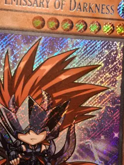 1st ed Gorz the Emissary of Darkness BLMM-EN005 Secret Rare Yugioh Card LP - Image 4