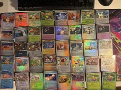 Pokemon TCG Lot of 40 Scarlet Violet Pokeball Reverse Holo Rare Cards Near Mint! - Image 1