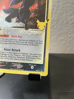 Umbreon Celebrations Classic Collection Holo Pokemon Card 17/17 - Image 4