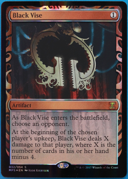 Black Vise FOIL Masterpiece Series: Kaladesh Inventions NM (507312) ABUGames - Image 1