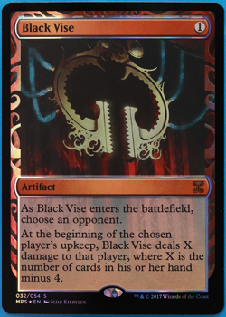 Black Vise FOIL Masterpiece Series: Kaladesh Inventions NM (507313) ABUGames - Image 1