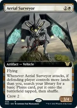 Magic The Gathering MTG AERIAL SURVEYOR EXTENDED ART Kamigawa: Neon Dynasty NM - Image 1