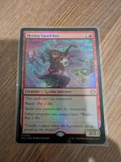 MTG Magic the Gathering Lorywn Eclipsed ECL Hexing Squelcher FOIL #145 - Image 1