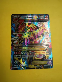 Pokemon XY Primal Clash Groudon EX #151/160 Omega (Moderate Play) MP... - Image 1
