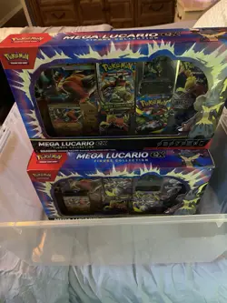 Pokemon TCG Mega Evolution Mega Lucario Ex Figure Collection New Sealed - Image 1