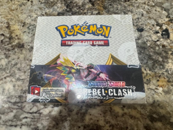 Pokemon Sword & Shield Rebel Clash Booster Box Factory Sealed Box - Image 1