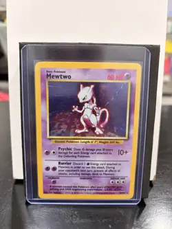 Pokemon TCG Mewtwo Base Set 10/102 Holo 1999-2000 Wizards Base Set Copyright... - Image 1