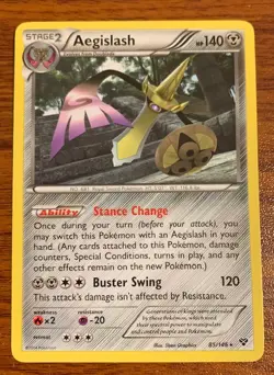 2014 Pokemon XY Aegislash #85/146-Used Free Shipping - Image 1
