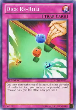 Yugioh! MP Dice Re-Roll - LCJW-EN271 - Common - 1st Edition Moderately Played, E - Image 1