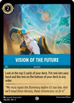 4x Vision of the Future - 160/204 - Common NM-Mint Disney Lorcana: Shimmering Sk - Image 1
