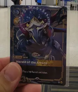 Riftbound VIKTOR Herald Of The Arcane METAL Card Houston Prize Wall Promo - Image 1