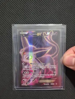 POKEMON XY BREAKPOINT ESPEON EX 117/122 FULL ART ULTRA RARE NEAR MINT CLEAN CARD - Image 1