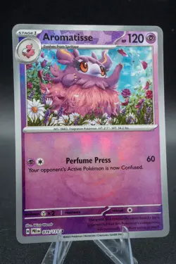 Pokemon Aromatisse 039/131 Sv: Prismatic Evolutions Poke Ball Holo TCG Card NM++ - Image 1