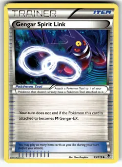 Gengar Spirit Link 95/119 XY - Phantom Forces LP Pokemon Card TCG - Image 1