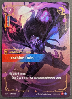Riftbound Origins - 1x Icathian Rain - NM Epic Foil, 248/298, English Pack Fresh - Image 1