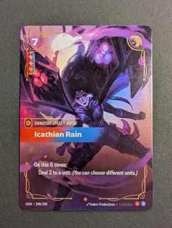 Riftbound Origins - 1x Icathian Rain - NM Epic Foil, 248/298, English Pack Fresh - Image 2
