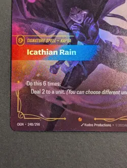 Riftbound Origins - 1x Icathian Rain - NM Epic Foil, 248/298, English Pack Fresh - Image 4