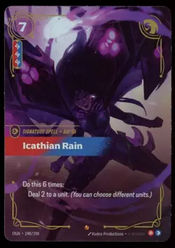 Icathian Rain Foil 248/298 Riftbound League of Legends Origins NM - Image 1