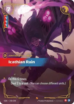 LOL Riftbound TCG - Origins - Icathian Rain Foil - NM - 248/298 - Image 1