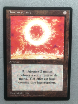 Mtg Carte Magic Fbb Sol Ring Foreign Black Border French NM - Image 1