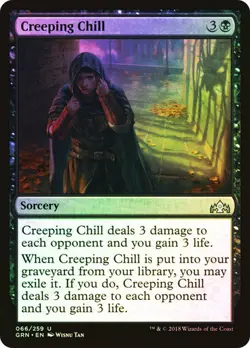 Magic The Gathering MTG CREEPING CHILL FOIL Guilds of Ravnica NM Near Mint - Image 1