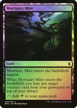 Magic The Gathering MTG MORTUARY MIRE FOIL Battle for Zendikar NM Near Mint - Image 1