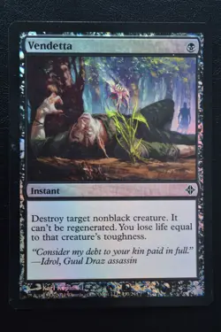 Magic The Gathering MTG VENDETTA FOIL Rise of the Eldrazi LP Lightly Played - Image 1