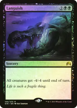 Magic The Gathering MTG LANGUISH FOIL Magic Origins NM Near Mint - Image 1