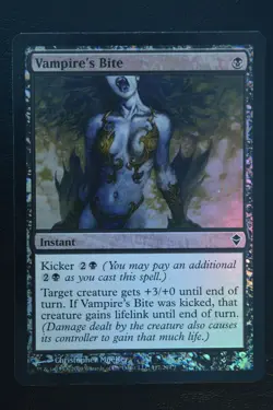 Magic The Gathering MTG VAMPIRE'S BITE FOIL Zendikar LP Lightly Played - Image 1