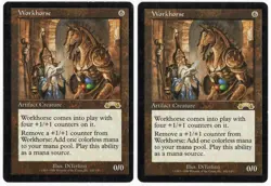 Workhorse x2 2x 1998 Exodus Colorless Rare Artifact Creature MTG LP AZ1 - Image 1