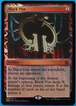 Black Vise FOIL Masterpiece Series: Kaladesh Inventions NM (507924) ABUGames - Image 1