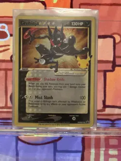 Gold Star Greninja Holo SWSH144 Black Star Promos Celebrations Pokemon TCG - Image 1