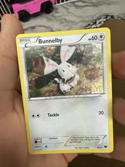 Bunnelby 10/12 - McDonald’s Pokemon Card - Pokemon 2013 Holo NM - Image 1